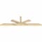 Ekena Millwork Richland Rough Sawn Timber Gable Bracket, Douglas Fir, 96"W x 28"H x 4"D x 4"F, 7/12 Pitch GBW096X28X0404RIC00RDF - alternate 5
